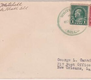 US Illinois, White Heath 632, 634 Fancy Cancel Cover, Star