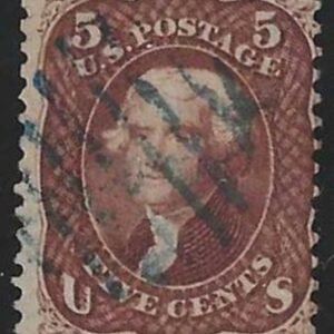 US 75 Early Classics Avg-F Used Bright Red-Brown Shade cv $425
