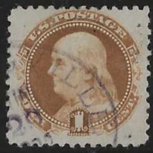 US 133a Pictorials F-VF Used Brown-Orange-Purple cds Cancel cv $650