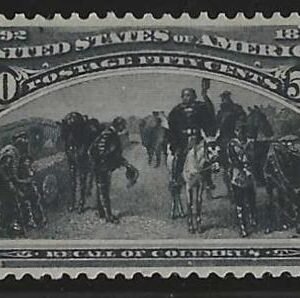 US 240 Early Commemoratives VF Mint LH Very Lightly Hinged, Weiss Cert