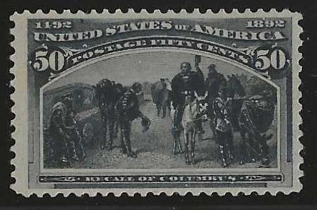 INV-22671itExt_1285f951-89e0-44eb-9eb8-62929e7b1f04 US 240 Early Commemoratives VF Mint LH Very Lightly Hinged, Weiss Cert