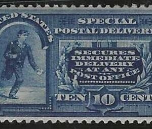 US E4 Special Delivery Mint LH UL Corner Reperf cv $850