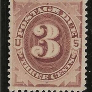 US J3 Postage Dues F-VF Mint LH cv $100