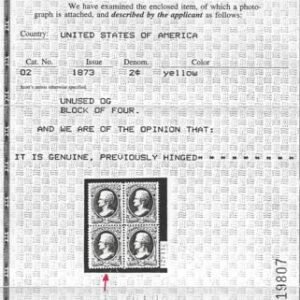 US O2 Officials F-VF Mint LH Barely Hinged, Full OG. Copy of PF Cert From Block cv $500