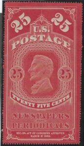 US PR7 Newspaper F-VF LH No Gum As Issued cv $300