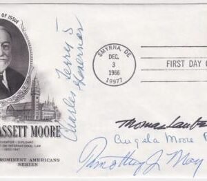 US 1295 FDC Signed by DE Governor, Charles L. Terry,  and Others