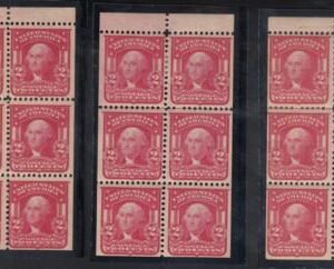 US 319 g,n,p Bureau & Regular Issues Mint H Set Of All 3 Shades Each F-VF But Hinge Remnent Or Slightly Dist. OG