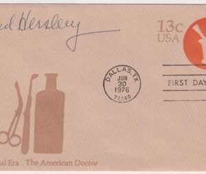 US U574 FDC Signed by Alfred Hershey, Nobel Prize Winner