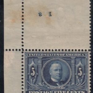 US 326Early Commemoratives Mint LH XF Looks NH, UL Corner Copy