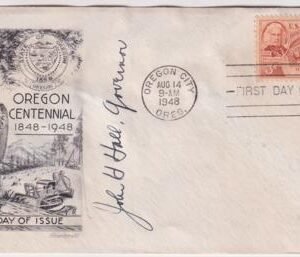US 964 FDC Signed by John H. Hall, Governor of OR