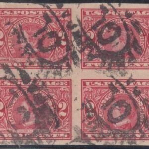 US 371 Early Commemoratives Used VF Block