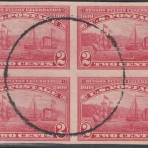 US 373 Early Commemoratives Used VF Block