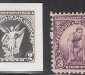 US 718-E Mint XF 2 Cent Unadopted Olympic Essay "Winged Nike" EX Alvin Hall