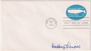 US U554 6c Moby Dick FDC Signed by the Designer