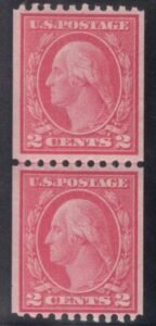 US 450 Washington / Franklin Mint NH F-VF Line Pair