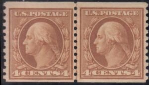 US 495 Washington / Franklin Mint NH F-VF+ Line Pair