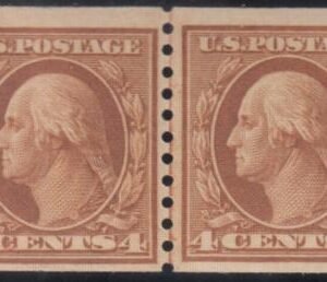 US 495 Washington / Franklin Mint NH F-VF+ Line Pair