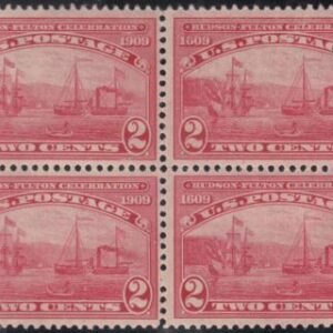US 372 variety Early Commemoratives Mint NH VF Block, UR Stamp Double Transfer Esp In "1609" Severely Undercatalogued