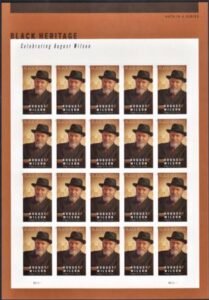 US 5555a Modern Imperf August Wilson Sheet