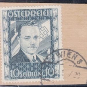 Austria 380 Used VF On Piece- Vienna Cancel