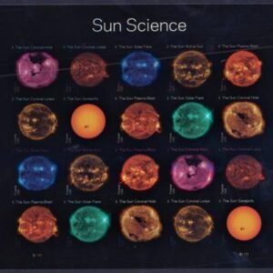 US 5598-607c Modern Imperf Sun Science Sheet