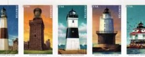 US 5621a Modern Imperf Lighthouses Strip