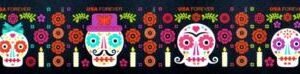 US 5640-43b Modern Imperf Day Of The Dead Strip