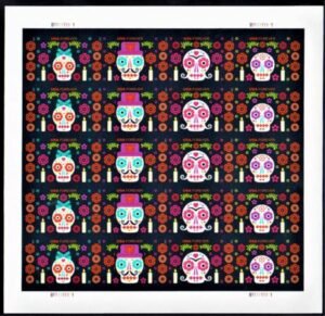 US 5640-43b Modern Imperf Day Of The Dead Sheet