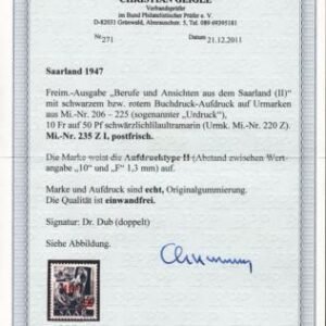 Saar 175a-87a Mint NH VF-XF Rare 1st Printing. Most Double Signed With Geigle BPP Certs - Beautiful!