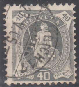 Switzerland 85 (SBK 76F) Nice Cancel 11 3/4 Type II