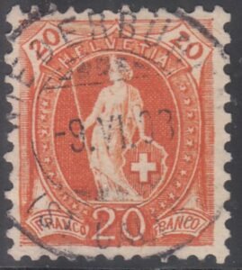 Switzerland 82A (SBK 66D) Used VF S-O-N Cancel