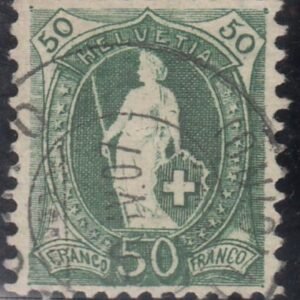 Switzerland 109 (SBK 90A) Used F-VF 11 1/2 x 11, White, Wmk