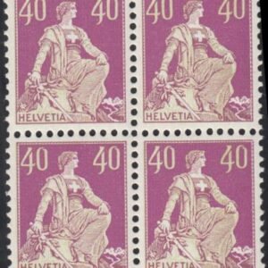 Switzerland 135a/144a Mint NH VF Scarce Complete Set Of Blocks