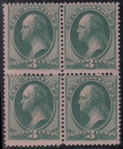 US Essays and Proofs 158 - E1 Mint H/LH  Ave-F-VF Block Of 4 On Pale Rose