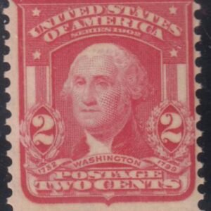 US 319 Bureau & Regular Issues Mint NH F-VF Pale Scarlet Shade