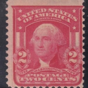 US 319Fi Bureau & Regular Issues Mint NH Barely F Carmine Type II