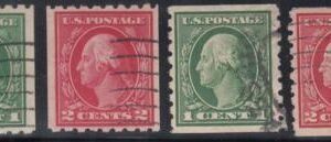 US 410-13 Washington / Franklin Used F-VF+ Scarce!