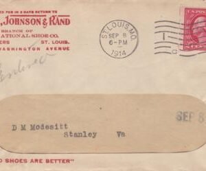 US 409 FDCS Mail-O-Meter IV Fine Stamp + Cover, Pictoral Adv. Window Envelope With Contents, Invoice For Wholesale Shoes