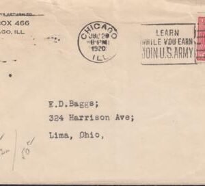 US 533 FDCS Shermack III F-VF Stamp + Cover, Trimmed At Right. Chicago July 20,1920