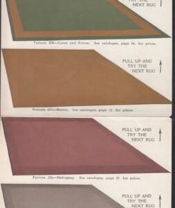 US 575 FDCS Chicago Precancel Shermack III VF Stamp On Edge, Flow Cover Due To Very Heavy Contents Still Present. Olsen Rug Advertising 5 Pieces, Mostly Multicolor Incl. Spectacular Piece Allowing You To Compare Rug Sample Colors On Your Floor!