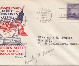 US 922 FDCs Omaha Fleetwood/Knapp Printed Cachet Autographed By Dorothy Knapp. Ex Wally Knapp. Unique!