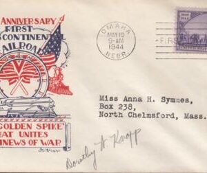 US 928 FDC 5c UN Fleetwood/Knapp Printed Cachet Autographed By Dorothy Knapp. Ex Wally Knapp, Unique!