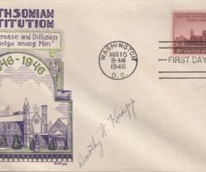 US 943 FDC Fleetwood/Knapp Printed Cachet FDC Unaddressed, Autographed By Dorothy Knapp. Ex Wally Knapp. Unique!