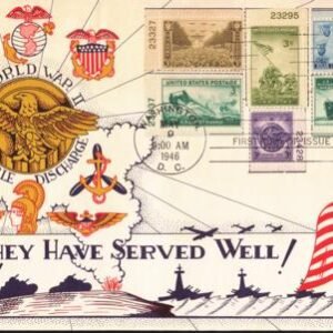 US 929/40 FDC Fleetwood/Knapp Multicolor Combo FDC With Plate # Singles. Very Unusual! Ex Wally Knapp Collection