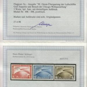 Germany C43 - 45 NH F-VF+ Schlegel Cert. - Chicago Flight