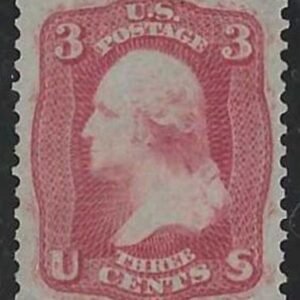 US 65E15h Essays and Proofs VF-XF Mint LH 3 cent August Issue (#56) PF Cert