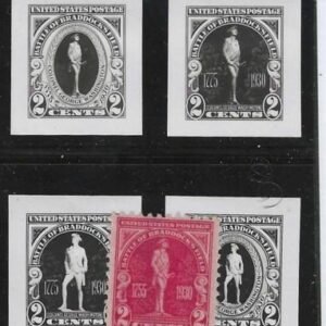 US 688 Essays and Proofs XF Mint Braddocks Field + 4 Photo Essays