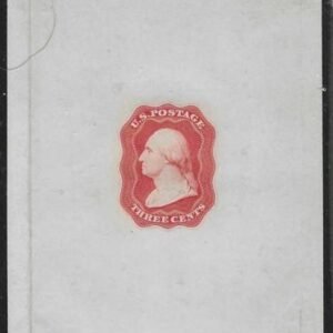 US 11E12d Essays and Proofs XF Mint Die Essay in Scarlet on Glazed Paper 64x77m - Beautiful!