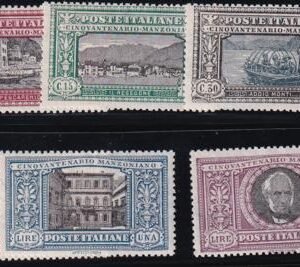 Italy 165-70 Mint LH F-VF+ Complete Set
