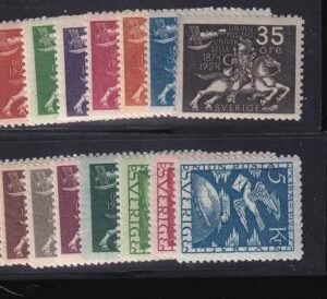 Sweden 213 - 227 Mint NH F-VF-XF Complete Set